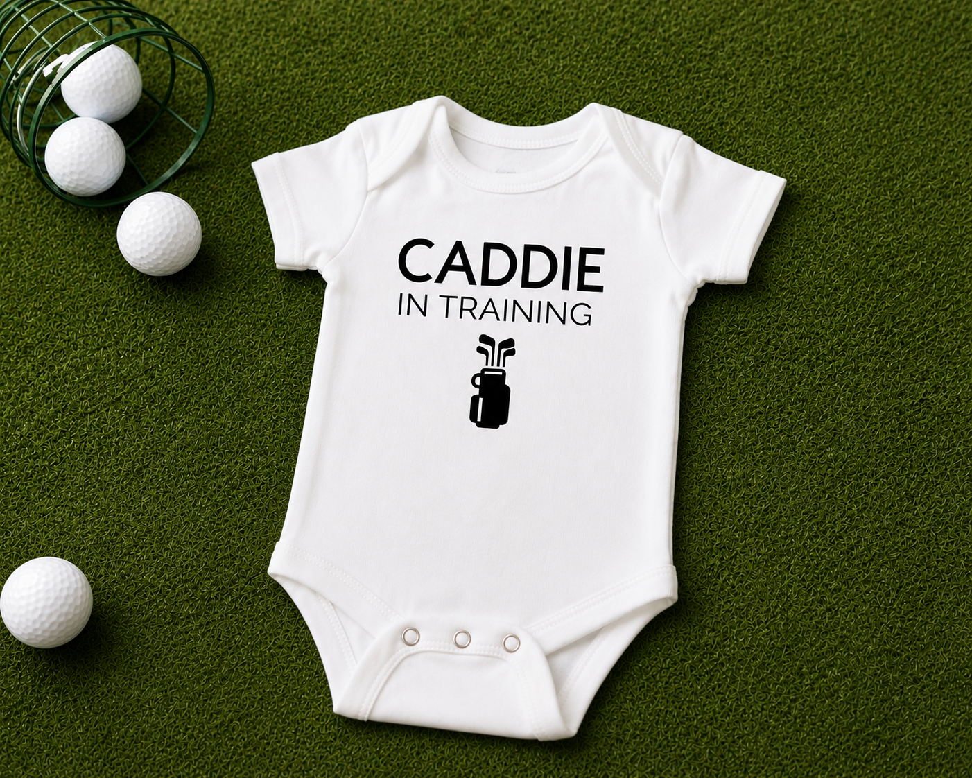 Baby Onesie "Caddie in Training"