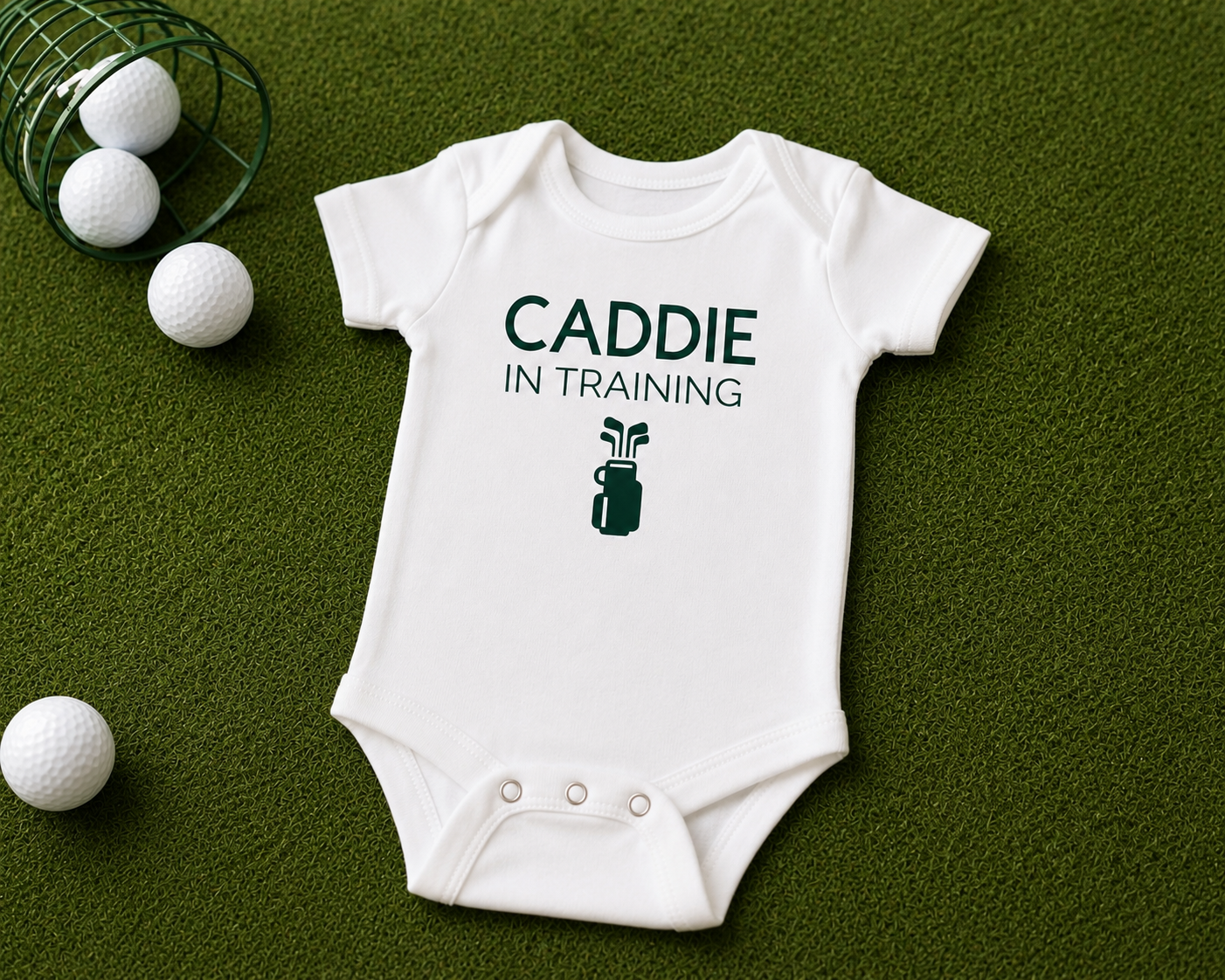 Baby Onesie "Caddie in Training"